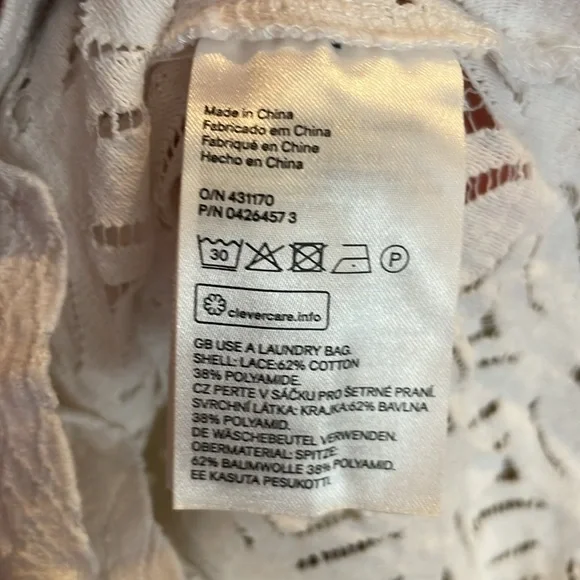 White Lace Ruffle Top - Picture 6 of 6